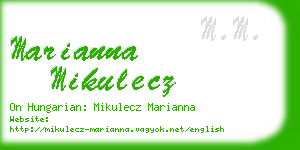 marianna mikulecz business card